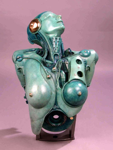 Illustration for article titled Pierre Matter's Steampunk Sculptures Belong in Batman's Art Gallery